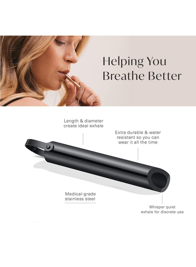 LAMAY Stainless Steel Anxiety Mindful Breathing Necklace, Anxiety Relief Items, The Breathing Necklace for Anxiety, Breathwork,Anxiety Breathing Tool - Image 5